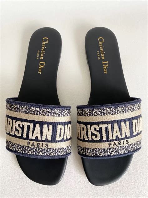 christain dior slide|authentic unisex Christian Dior slides.